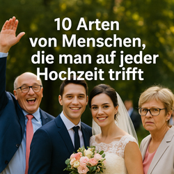 10 Arten von Menschen, die man auf jeder Hochzeit trifft